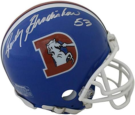 Randy Gradishar İmzalı / İmzalı Denver Broncos D Logo Mini Kask JSA 23369-İmzalı NFL Mini Kasklar
