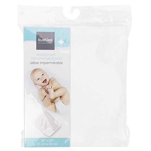 Kushies Deluxe Su Geçirmez Değiştirme Pedi Gömlekleri - 20 x 30 inç Bebek Değiştirme Masası Pedi Kapakları - Gri Renkte Bebek