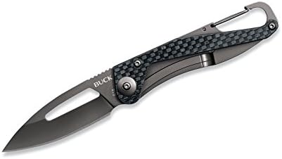 Buck Bıçaklar-Apex-2.62 Siyah Düz Bıçak, Karbon Fiber Kolu, Kutulu