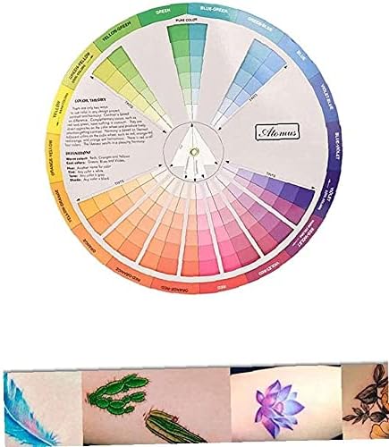 Yaratıcı renk tekerleği Pigment Tekerlek Karıştırma Öğrenme Kılavuzu Sanat Sınıf Ders Araçları için Makyaj Karıştırma Kurulu