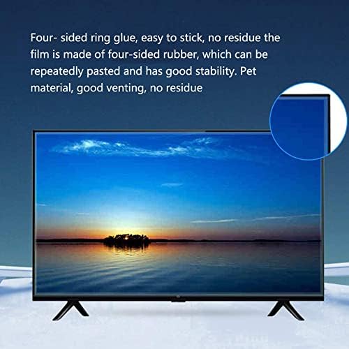 Anti-mavi ışık göz koruması TV filmi, Anti-Parlama/Anti UV TV ekran koruyucu için LCD, LED, 4 K OLED & QLED HDTV 55 (1221 * 689mm)