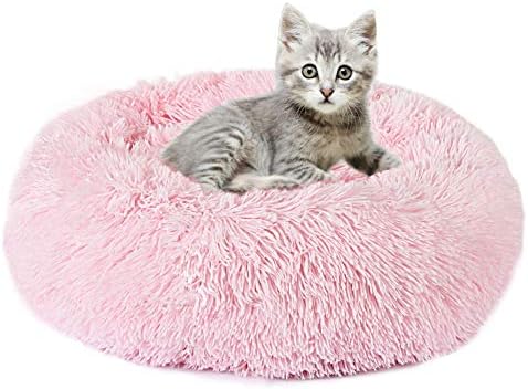 EMUST Pet Kedi Yatak köpek yatağı, Küçük Orta Büyük Pet Kediler Köpekler için 5 Boyutları, Kapalı Kediler için Yuvarlak Çörek
