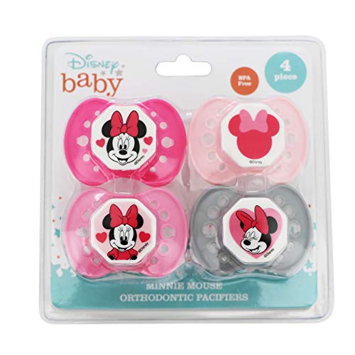 Cudlie Disney Mickey Mouse Erkek Bebek 4 Paket Emzik, Winkin Mickey