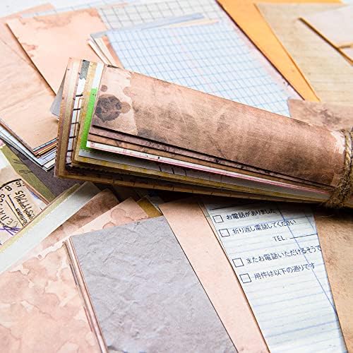 MOLNESO 240 Yaprak Karalama Defteri Kağıtları Vintage Kahve Boyalı Kağıt Scrapbooking Günlük Malzemeleri Önemsiz günlük kağıdı