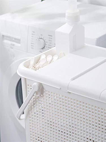 LyHomeAn 600 Gibi Japonya İthal Kapaklı Bindirilmiş Sepet Ev Banyo Sınıflandırma Kirli giysi Saklama Sepeti Çamaşır Depolama