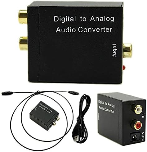 3.5 MM Dijital Analog ses Dönüştürücü Fiber Optik Toslink Koaksiyel Sinyal RCA R / L ses şifre çözücü SPDIF ATV DAC Amplifikatör