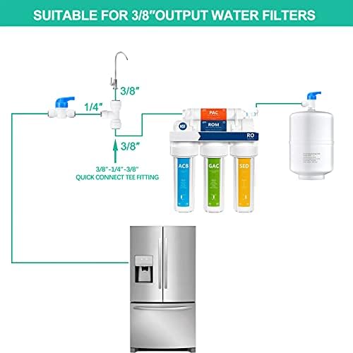 HAOCHEN Güvenli Buz Makinesi/Buzdolabı Su Hattı Kiti, Buzdolabı Su Hattı Bağlantısı ve Buz Yapıcı Kurulum Kiti (Kolay Kurulum)