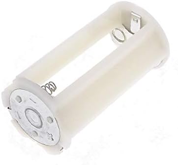 X-DREE Kapalı Beyaz Silindir Pil Tutucu Adaptörü için 3x1. 5 V AA Piller(Adattatore başına portabatterie cilindro bianco sporco