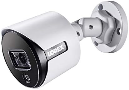Lorex Analog 4K Hava Koşullarına Dayanıklı İç / Dış Mekan HD Kablolu Eklenti Güvenlik Kamerası, Uzun Menzilli Gece Görüşü, Hareketle