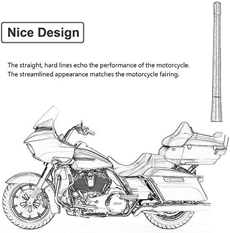 7-inç Kısa Motosiklet Anten Değiştirme için Harley Davidson 1989-2022 Touring Electra Glide Ultra Klasik Özel Esnek Kauçuk (2