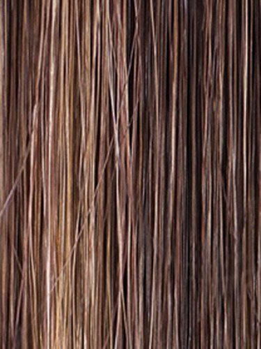 Reese Monofilament Kısmı Renk Mermer Kahverengi Köklü-Noriko Peruk kadın Tousled Bob Sentetik Kısa Dalgalı Katmanlar Yan Fringe
