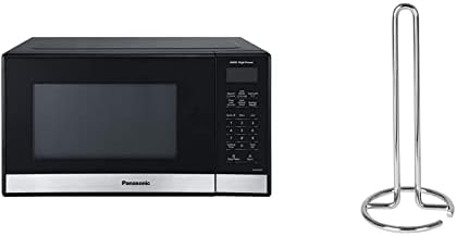 Panasonic NN-SB458S Kompakt Mikrodalga, 0,9 cft, Paslanmaz Çelik ve Spektrum Çeşitlendirilmiş Euro Kağıt Havlu Tutacağı, 1 Adet,