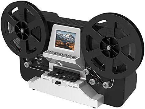 8mm ve Süper 8 Makaraları Dijital MovieMaker Film Sanner Dönüştürücü, Pro Film Sayısallaştırıcı Makinesi ile 2.4 LCD, Siyah (Dönüştürmek