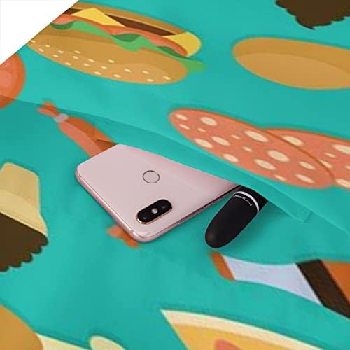 Hamburger Çörek Kola Yoga Mat Çantası, Büyük Boy Yoga Taşıma Çantası Cebi Çoğu Boyuta Uyar Paspaslar