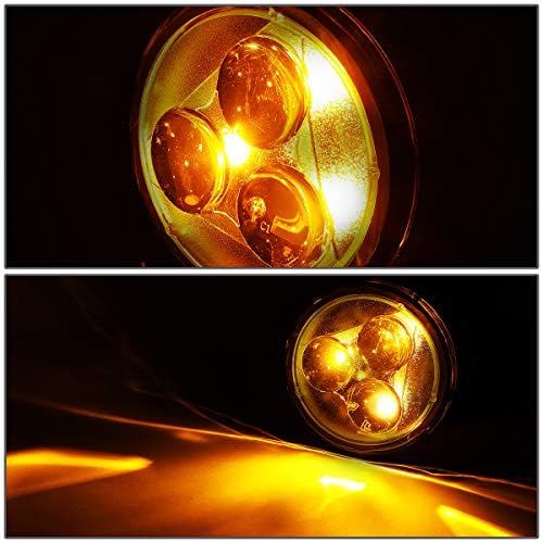 Çift füme Lens LED Ön Tampon Dönüş sinyal ışığı/Lambalar 07-18 Jeep Wrangler JK ile uyumlu