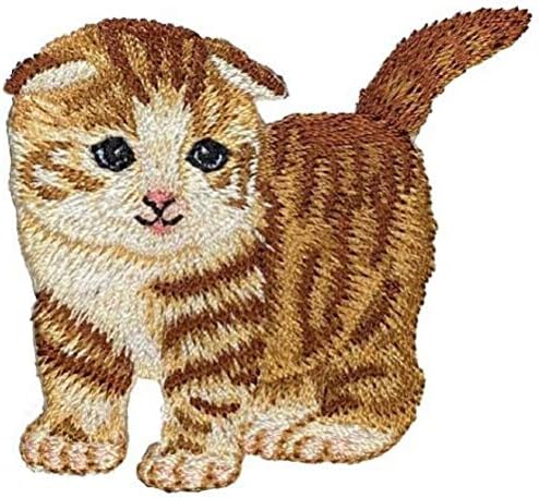 ZENDA Scottish Fold Kedi Aplike Yama-Yavru, Kitty, Kedi 2-1 / 8 (Demir on)