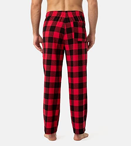 LAPASA erkek Flanel Pijama Salonu Uyku Pantolon Ekose Kış Dipleri w Cepler ve İpli M39