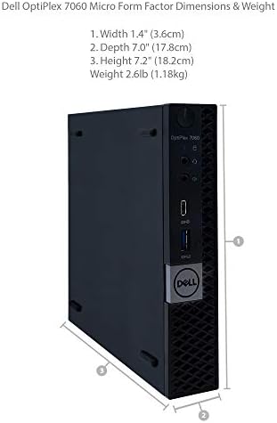 Dell Optiplex 7060 MFF Masaüstü - 8. Nesil Intel Core i5-8500T 2,10 GHz (3,5 GHz'e kadar), 8GB DDR4 2666MHz Bellek, 512GB Katı
