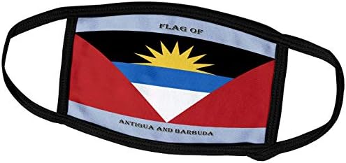 3dRose Yüz Maskesi Orta, Antigua ve Barbuda Bayrağı