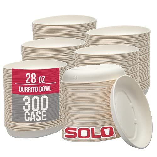 Solo Eco-Forward tarafından Çıplak 28 oz Bitki Bazlı Şeker Kamışı Lifi Oval Börek Kasesi, (Toplam 6 Paket 50, 300 Kase), 28BBSC,