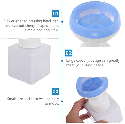 HEMOTON 2 adet 250 ml Plastik Köpük pompa şişesi Çiçek Şekilli Doldurulabilir Şişeler Ayrı Şişeleme Sabunluk Kozmetik Sıvı Sabun