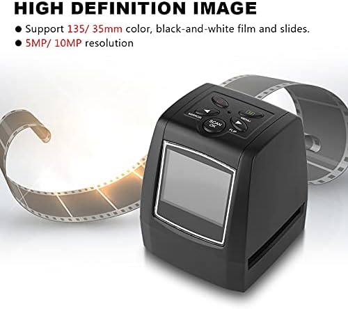 Acogedor Film Tarayıcı, 2.36 TFT LCD Ekran 5MP / 10MP Çözünürlük, destek 135 / 35mm Renk, Siyah ve Beyaz Film ve Slaytlar, Negatif