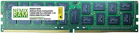 256 GB Kiti (2x128 GB) DDR4-2666 PC4-21300 ECC Yük Azaltılmış Bellek için ASRock Raf EPYCD8-2T Kurulu tarafından NEMİX RAM