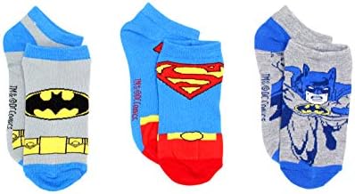 DC Comics Küçük Çocuklar Justice League 3 Paket Ayak Bileği Çorap