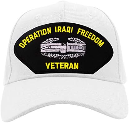 PATCHTOWN Savaş Eylem Rozeti-Irak Özgürlük Veteran Şapka / Ballcap Ayarlanabilir Bir Boyut En Uyar (Birden Fazla Renk ve Stilleri)