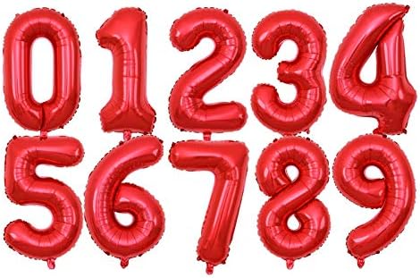 Haneli Helyum balonları 50 adet 30 İnç Gül Altın Numarası Folyo Balonlar 0-9 Dijital Globos Topları Yıldönümü Düğün Doğum Günü