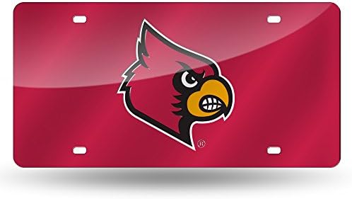 NCAA Louisville Cardinals Lazer Kakma Metal Plaka Etiketi