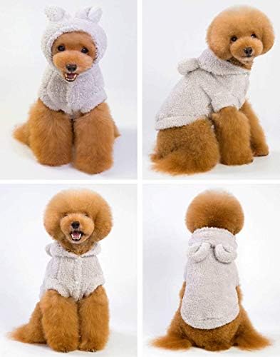 YUEG Geri Dönüşümlü Polar Köpek Giysileri Sevimli Hoodies Kıyafetler Sonbahar Kış Giyim Kazak Pet Kedi Köpek Mont Ceket Yelek