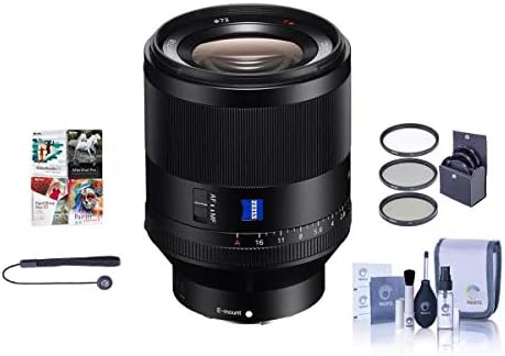 Sony Düzlemsel T * FE 50mm F1. 4 ZA Lens-72mm Filtre Kiti, Temizleme Kiti, Lens Sargısı (19x19), Lens Kapağı Tasması, Pc Yazılım