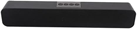 FAKEME Stereo USB Powered Soundbar Bluetooth Telefon Bilgisayar Dizüstü Hoparlör 385mm 3D Surround-Siyah