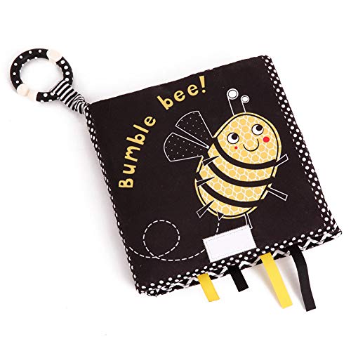 Bebek Bezi Kitabı, Solmaz Yıkanabilir Yırtılmaya Dayanıklı Bebek Bezi Kitabı, Çocuklar için(Siyah, Sarı arı)