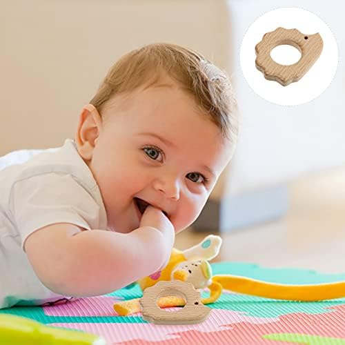 Sağlıklı 10 Adet Ahşap Bebek diş çıkartma oyuncakları Ahşap Molar Çiğnemek Boncuklu Gıda Sınıfı Diş Kaşıyıcı Bebek Yatıştırıcı