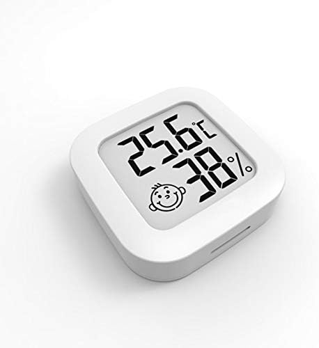 RENSLAT Dijital Termometre Mini Kapalı Termometre Dijital LCD Sıcaklık Sensörü Nem Ölçer Termometre Odası Higrometre Ölçer aldult