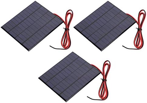 3 adet Güneş Paneli 12 V 160ma 3.3 ft Kablo Polikristal ile Güneş Paneli Şarj Pil